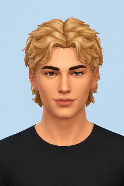 Mason Hair custom content (CC) for Sims 4 by johnnysims