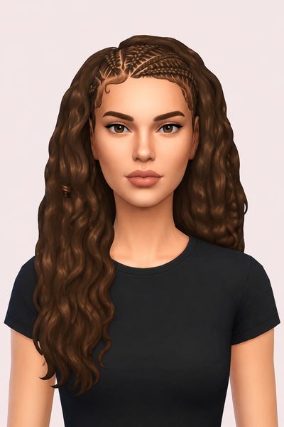 natural style Sims 4 CC — example render
