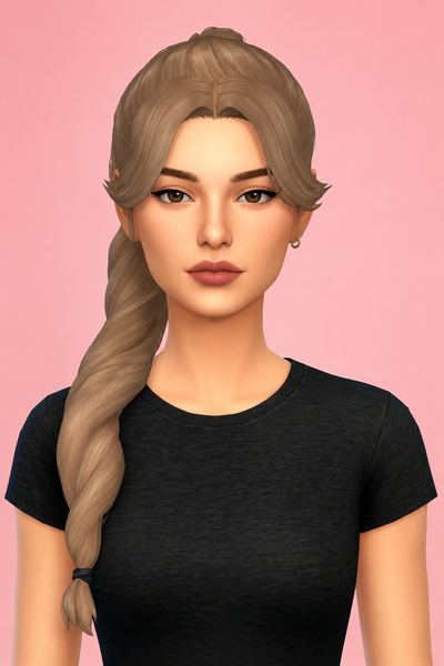 hair Sims 4 CC — example render