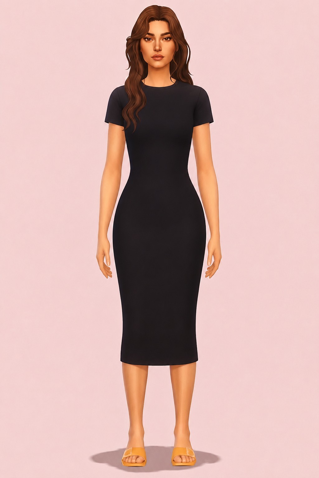 The Little Black Dress custom content (CC) for Sims 4 by oydis