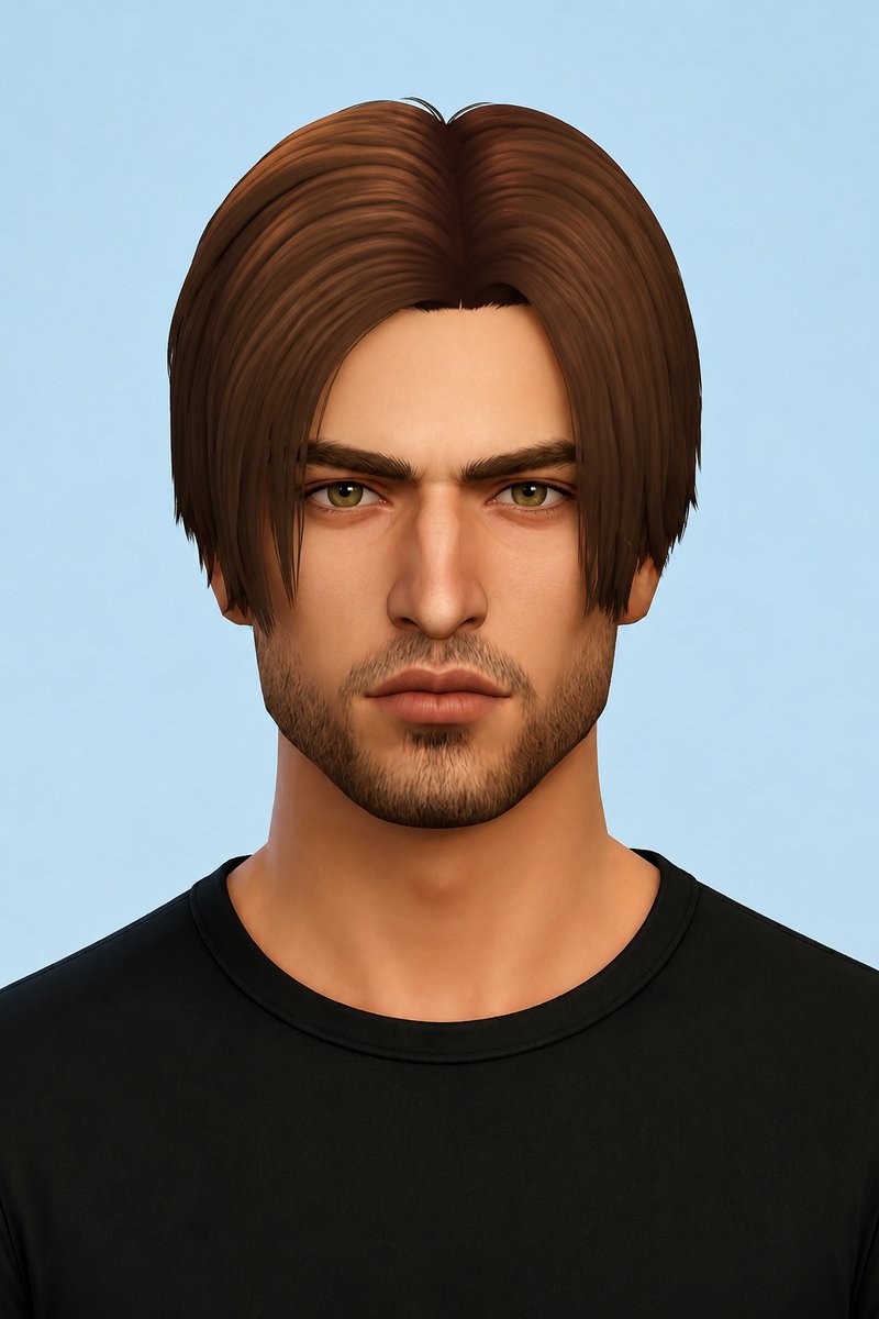 David King Hair custom content (CC) for Sims 4 by johnnysims