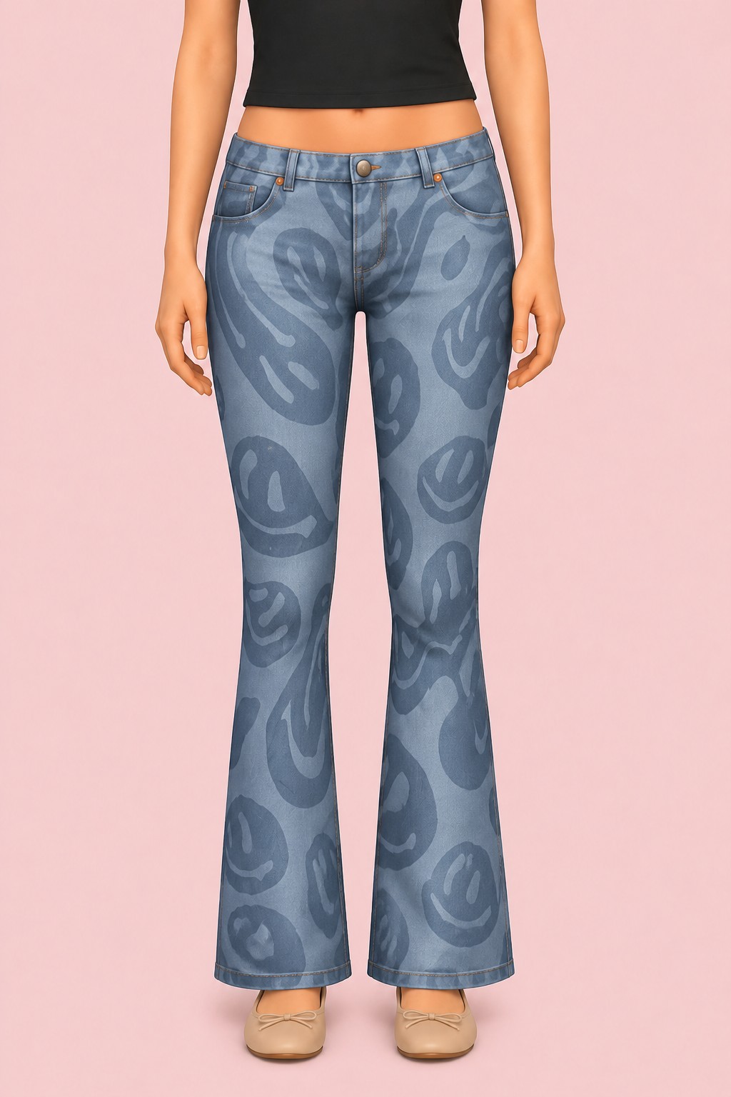 Nomad Jeans custom content (CC) for Sims 4 by TwistedCat