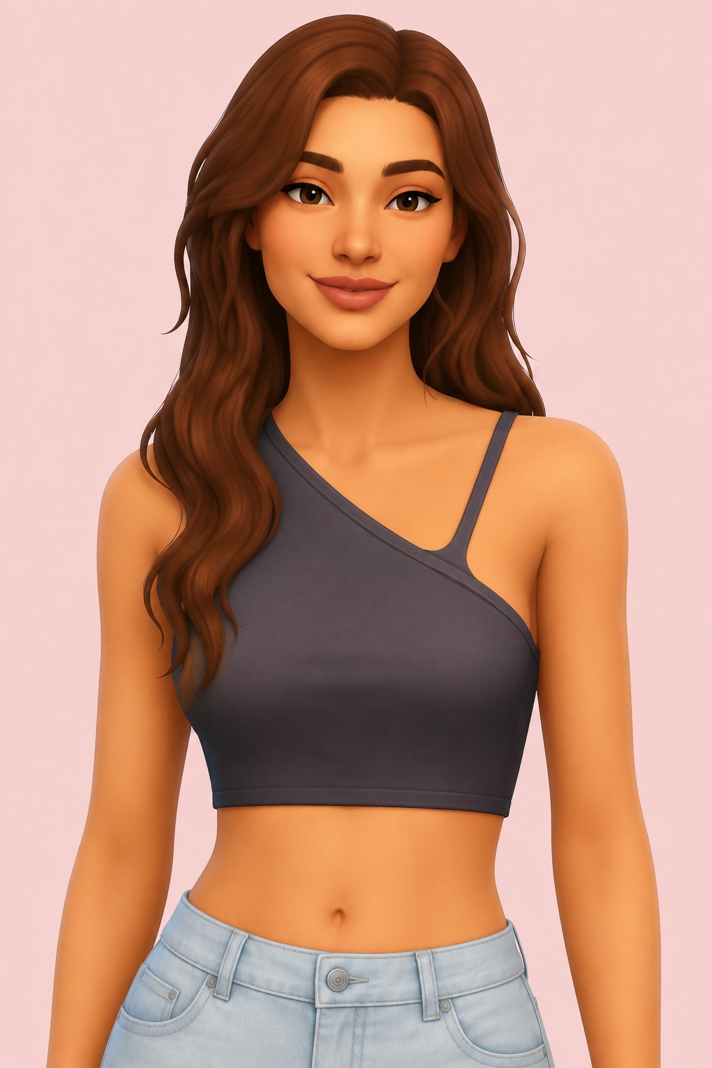 Nomad top custom content (CC) for Sims 4 by TwistedCat