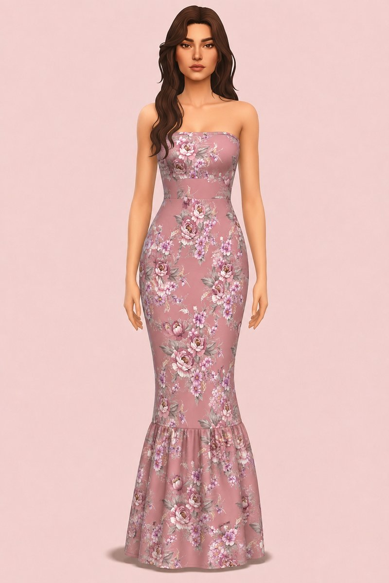 Strapless Long Dress