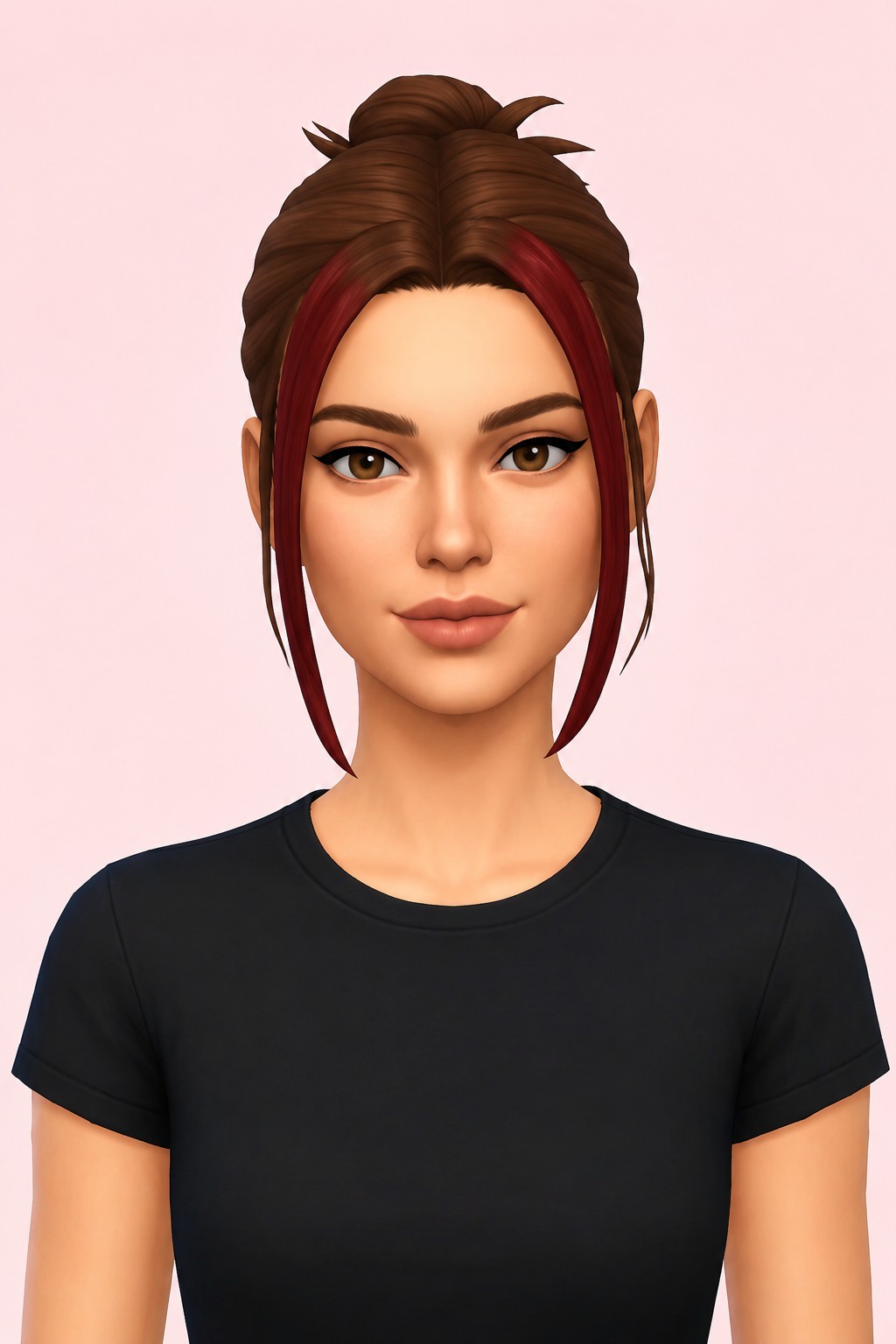 Aelia Hair custom content (CC) for Sims 4 by arethabee