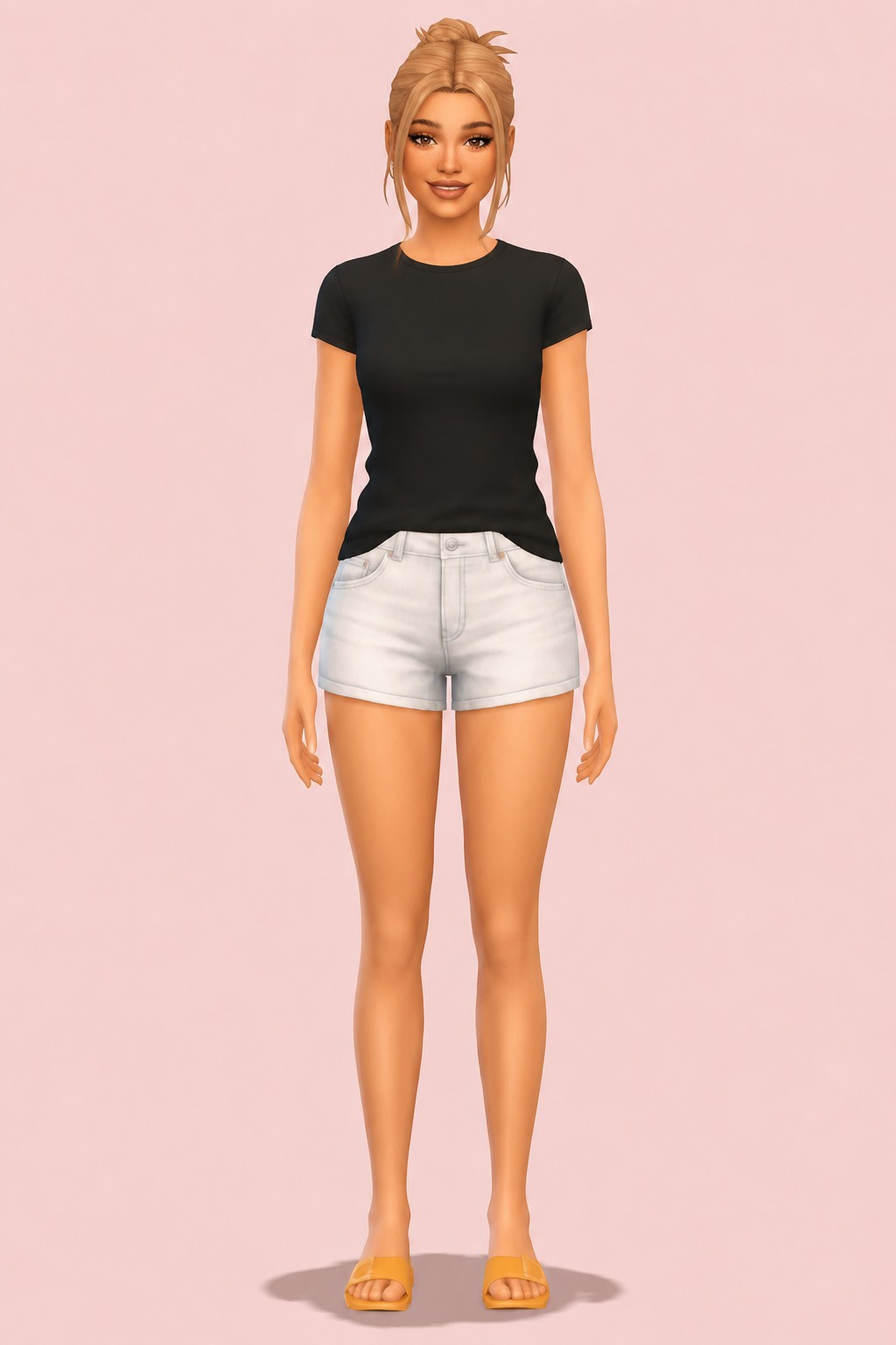 Aelia Hair Streak Overlay custom content (CC) for Sims 4 by arethabee