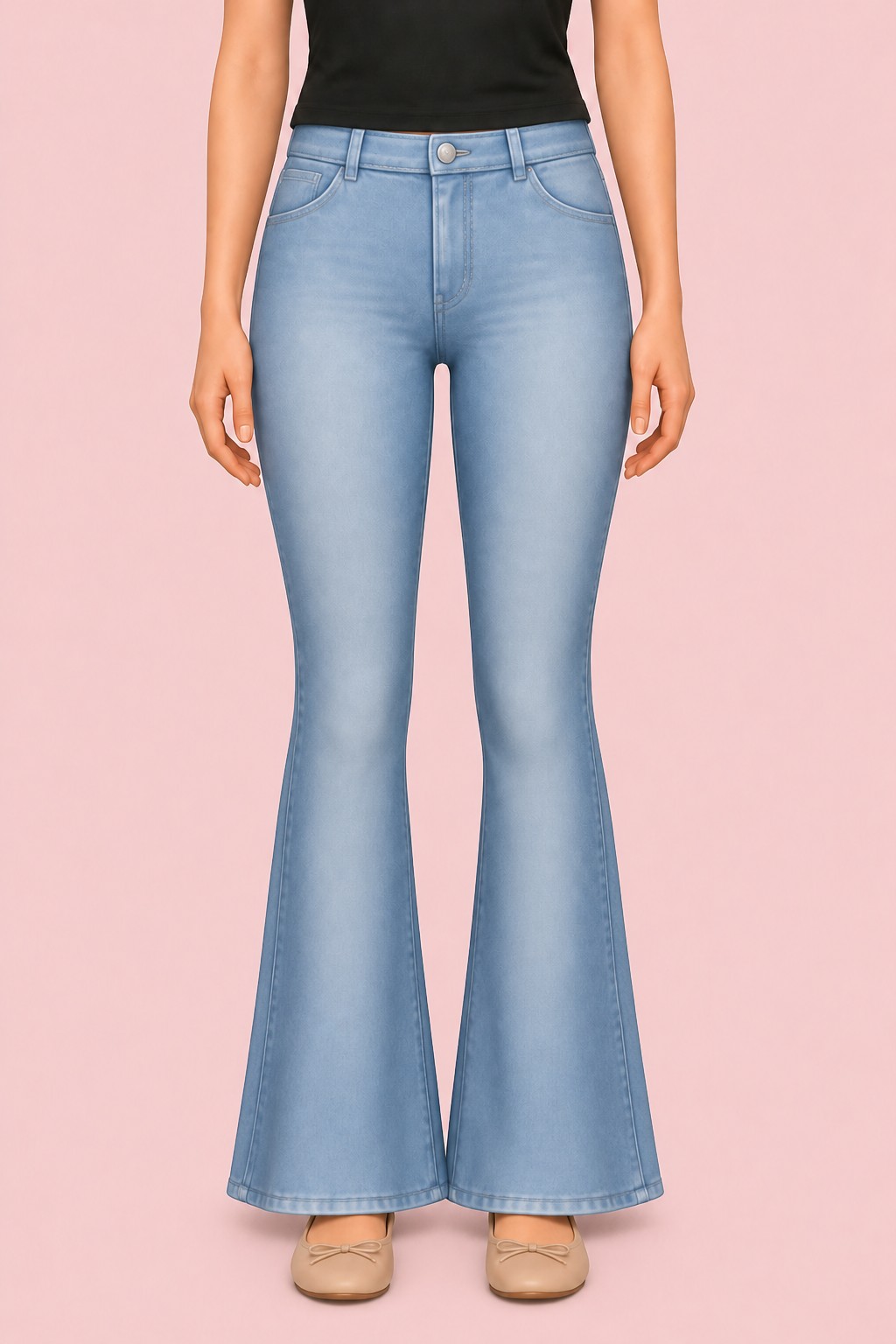 Bell Bottom Jeans custom content (CC) for Sims 4 by luxysims