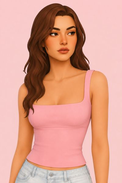 Backless Top custom content (CC) for Sims 4 by luxysims