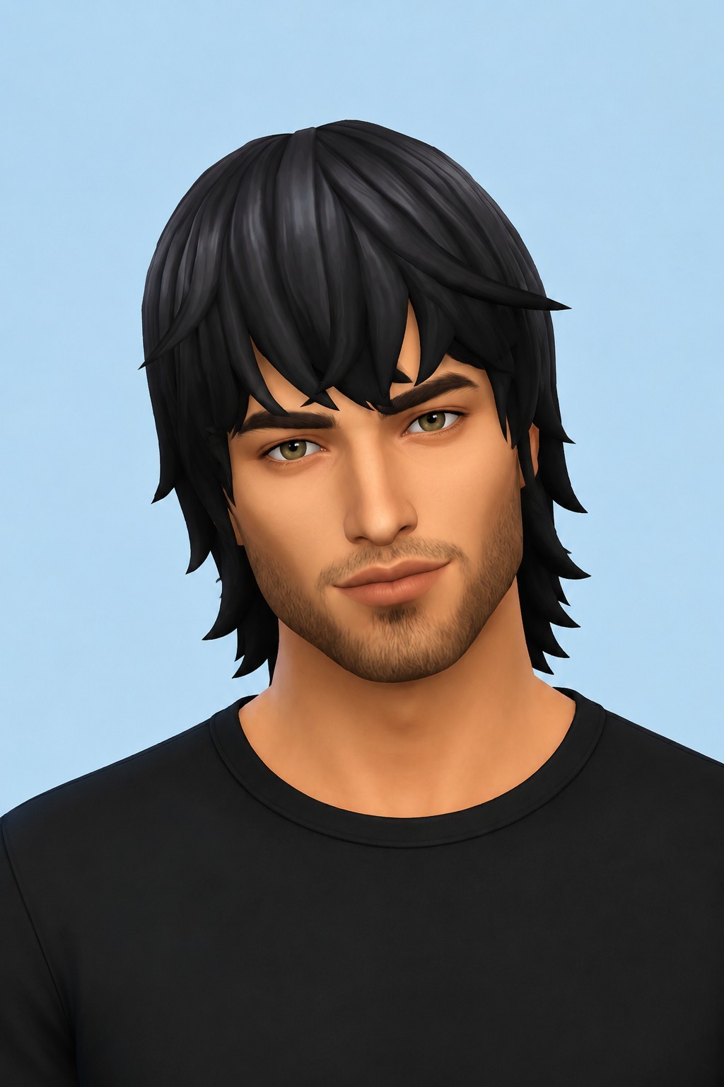 maki hair; custom content (CC) for Sims 4 by marso