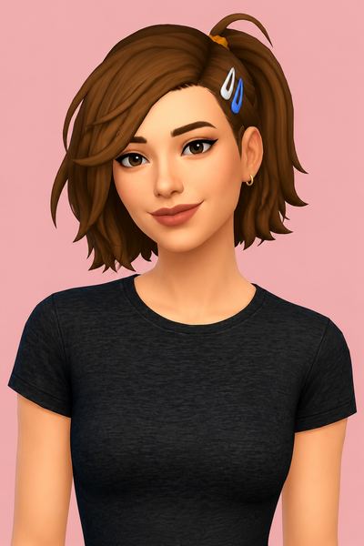trista hair; custom content (CC) for Sims 4 by marso