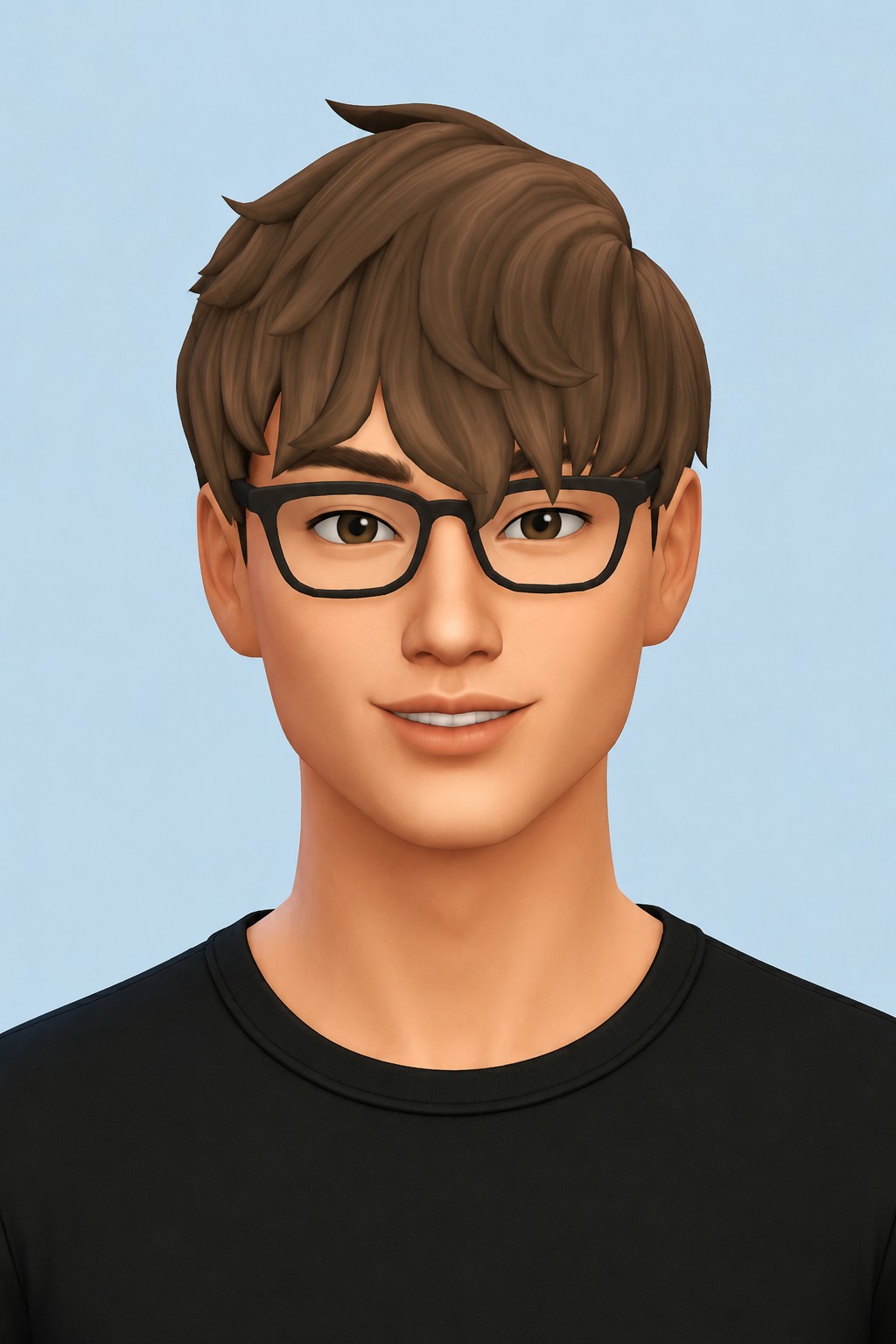 ani hair; custom content (CC) for Sims 4 by marso
