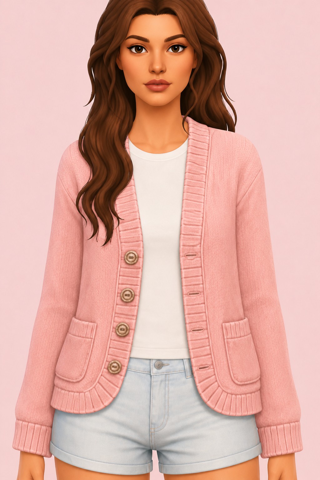 jowa jacket custom content (CC) for Sims 4 by marso