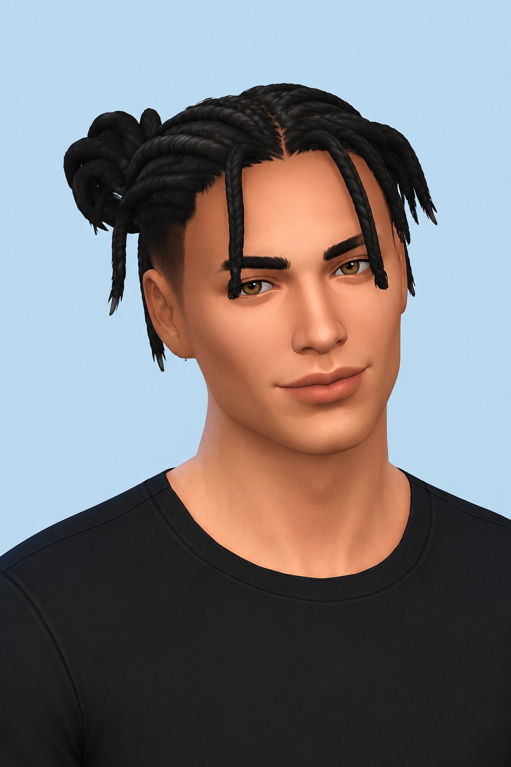 Travis Hair custom content (CC) for Sims 4 by johnnysims