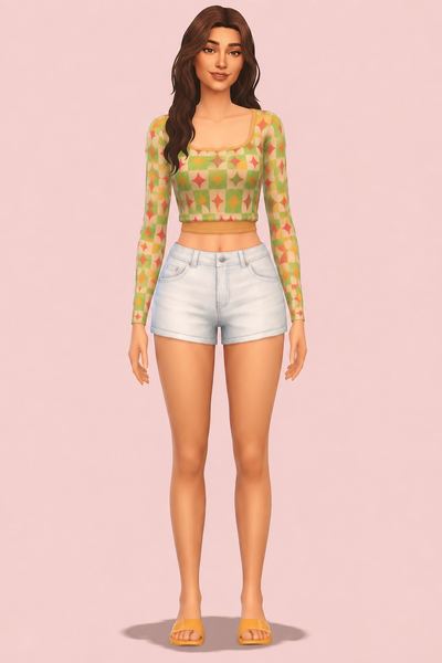 ilya top custom content (CC) for Sims 4 by marso