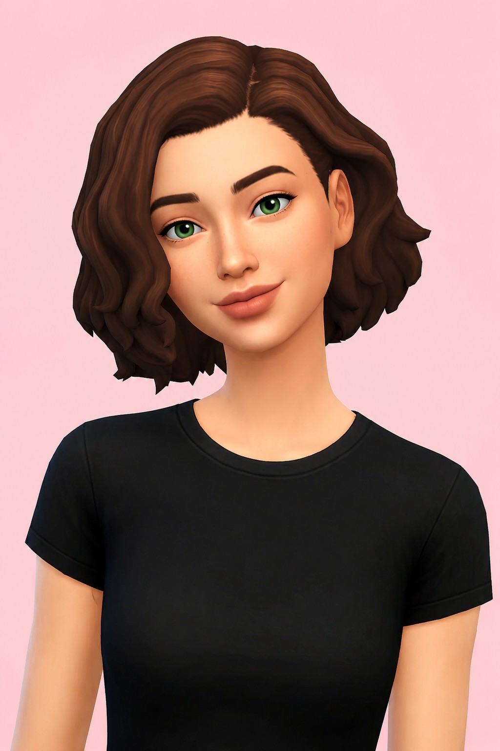 depoofa hair; custom content (CC) for Sims 4 by marso