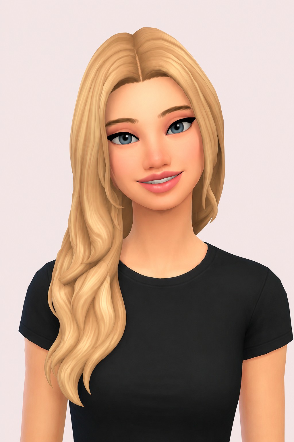palma hair; custom content (CC) for Sims 4 by marso