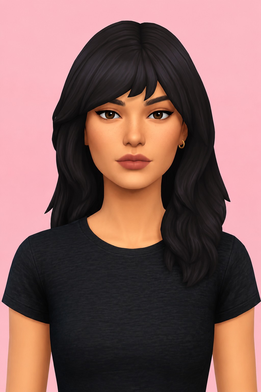 potacca hair; custom content (CC) for Sims 4 by marso