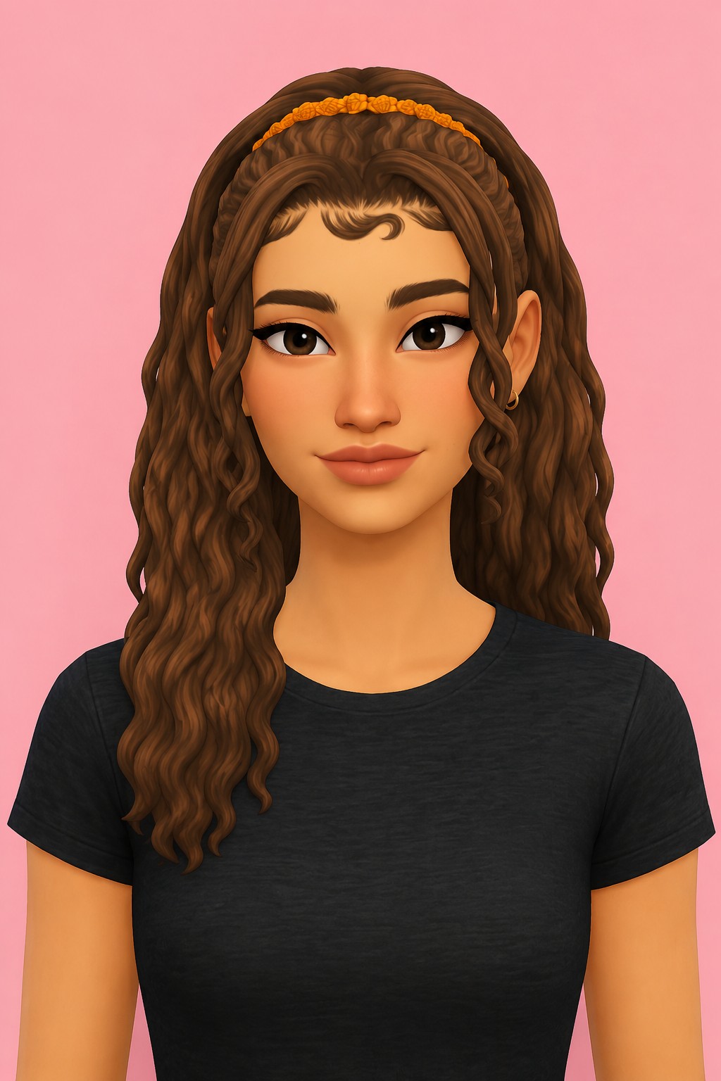 ulan hair; custom content (CC) for Sims 4 by marso