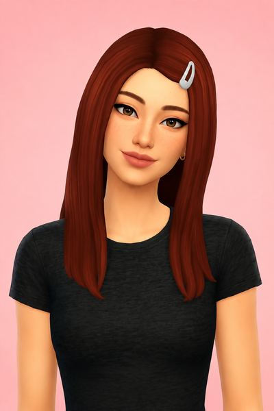 yujin hairs; custom content (CC) for Sims 4 by marso