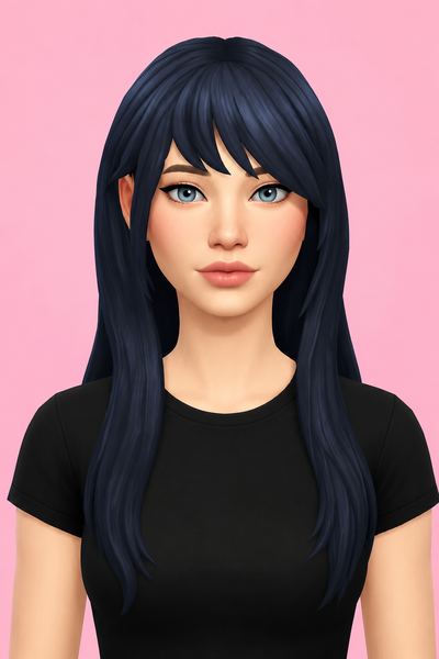 tara hair; custom content (CC) for Sims 4 by marso