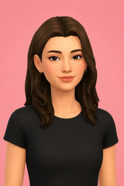 nais hair; custom content (CC) for Sims 4 by marso
