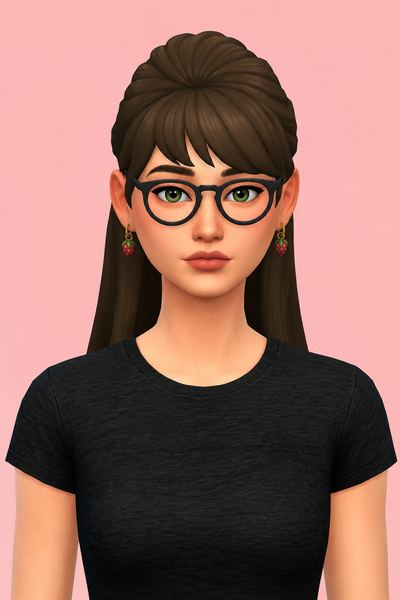 kka hair; custom content (CC) for Sims 4 by marso