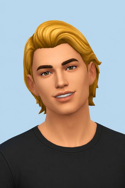 rji hair; custom content (CC) for Sims 4 by marso