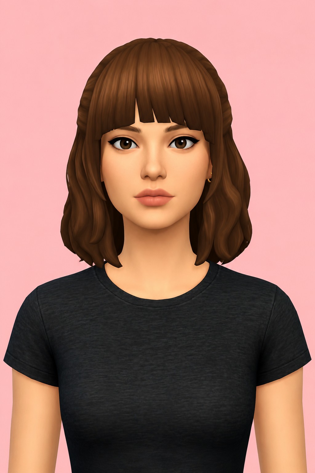 duha hair; custom content (CC) for Sims 4 by marso