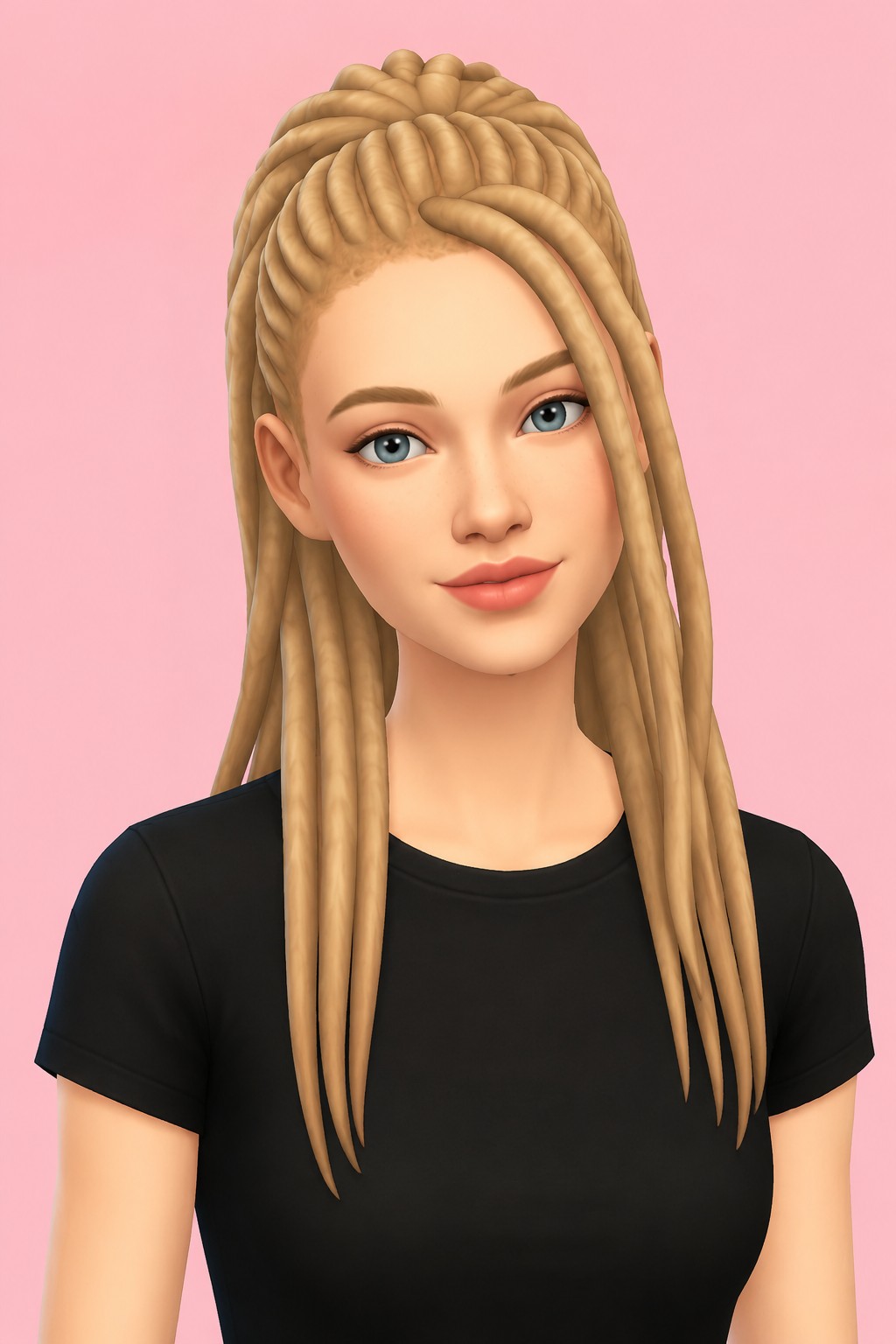 marisol hair; custom content (CC) for Sims 4 by marso