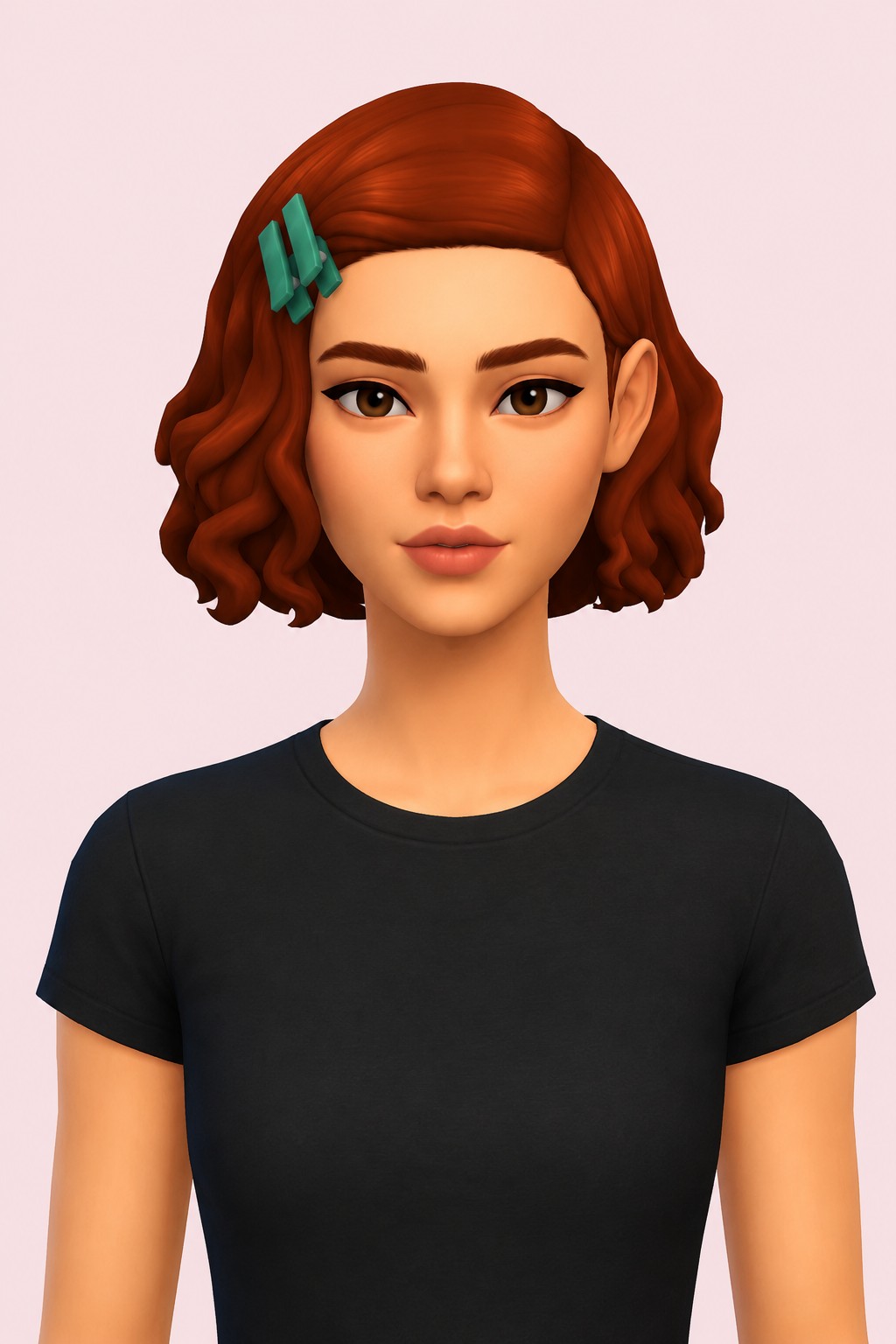 kaya hair; custom content (CC) for Sims 4 by marso