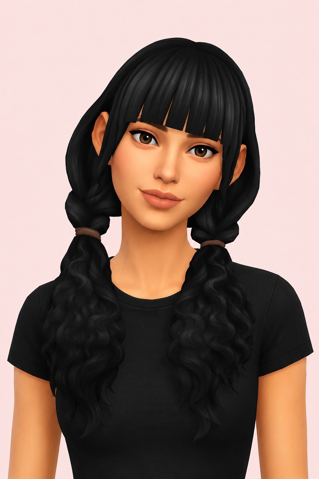 maja hair; custom content (CC) for Sims 4 by marso