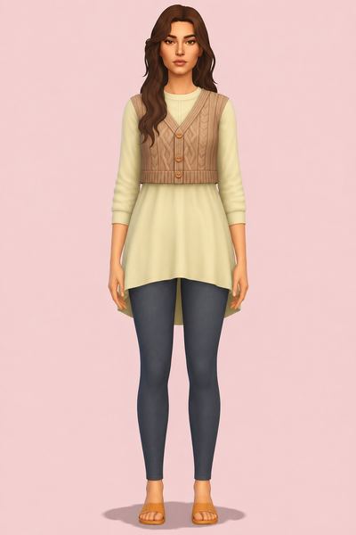 amina outfit; custom content (CC) for Sims 4 by marso
