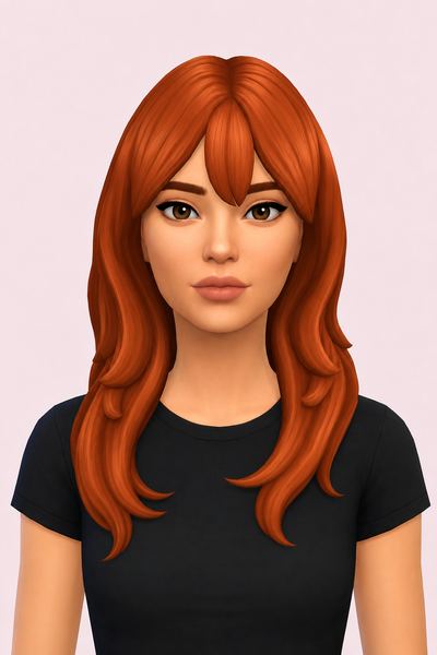 bulak hair; custom content (CC) for Sims 4 by marso