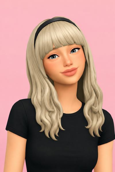 miki hair; custom content (CC) for Sims 4 by marso