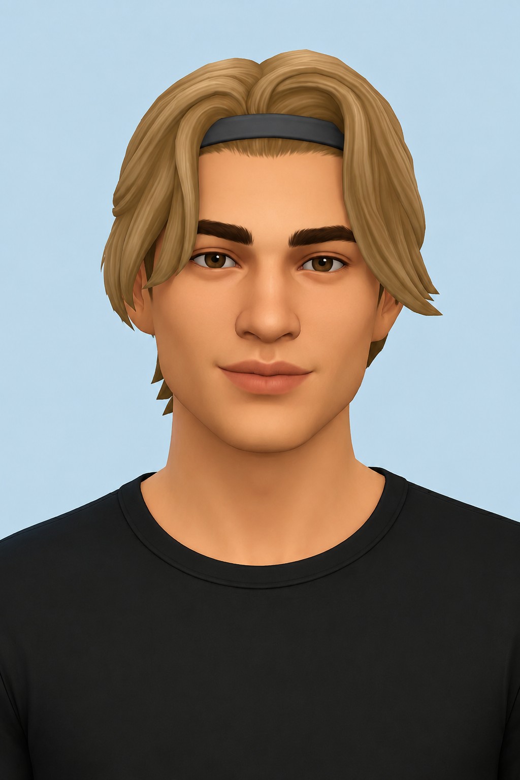 iba hair; custom content (CC) for Sims 4 by marso