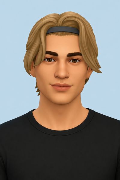 iba hair; custom content (CC) for Sims 4 by marso