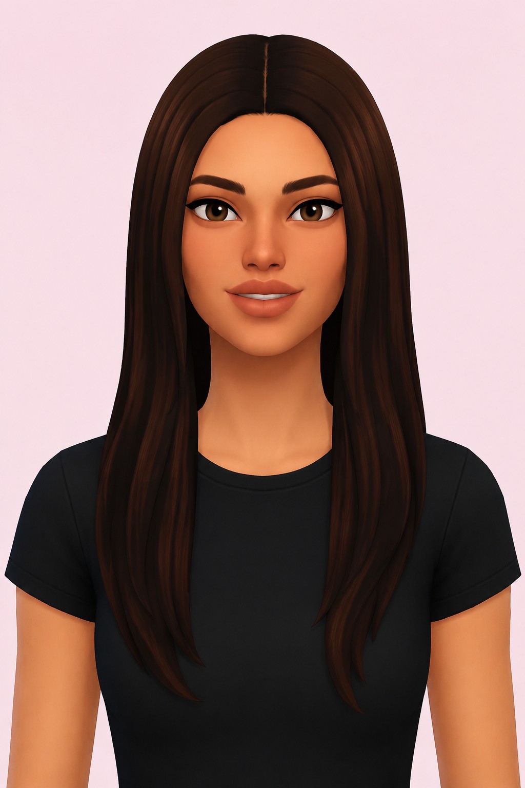 dela hair; custom content (CC) for Sims 4 by marso