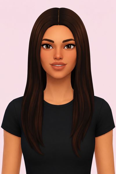 dela hair; custom content (CC) for Sims 4 by marso