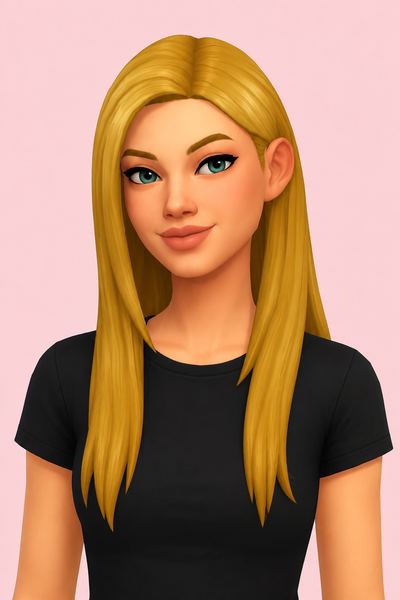 ari hair; custom content (CC) for Sims 4 by marso
