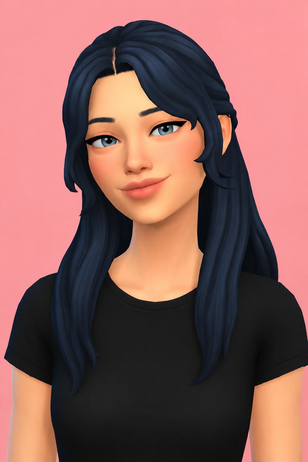 belen hair; custom content (CC) for Sims 4 by marso