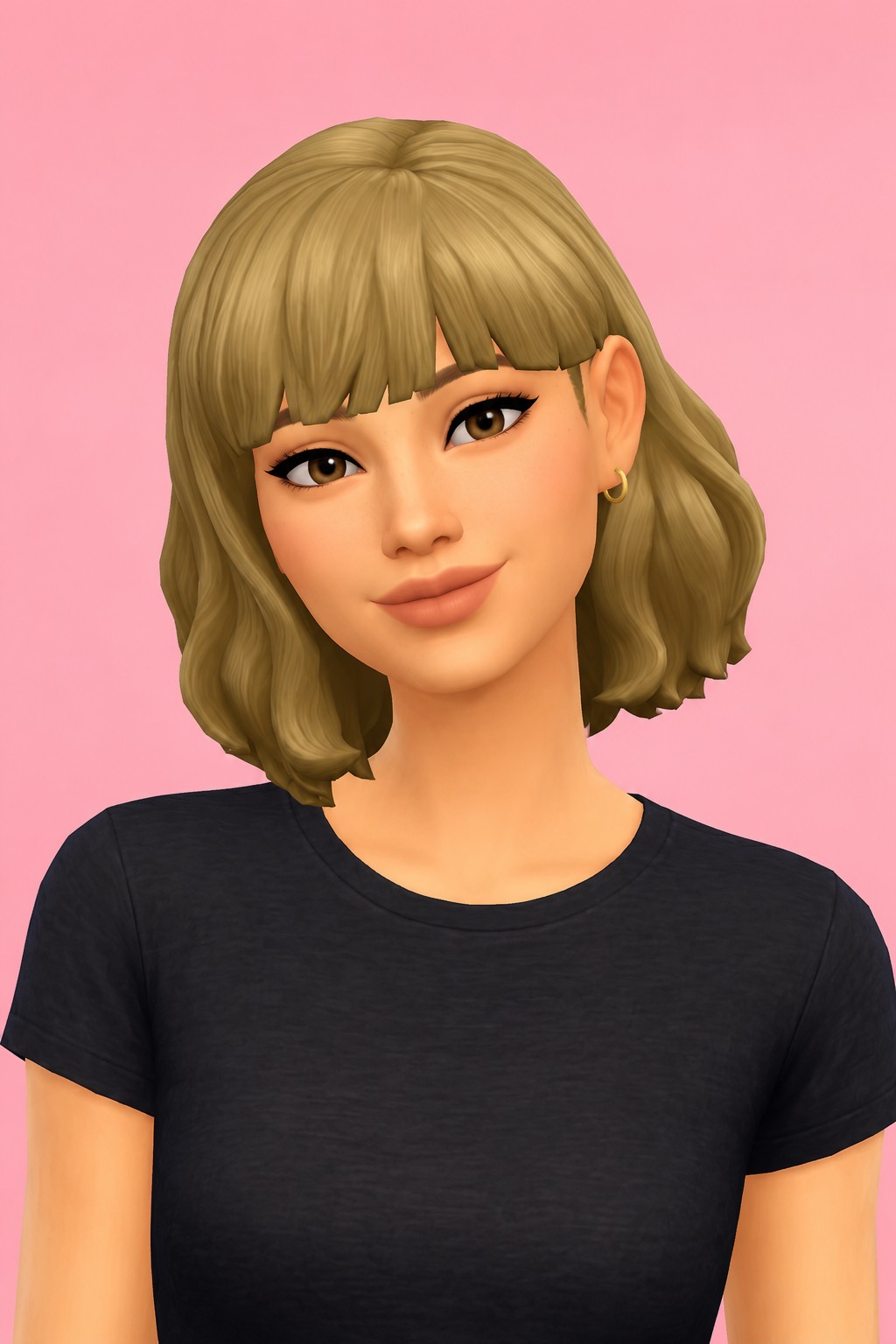 sehana hair; custom content (CC) for Sims 4 by marso