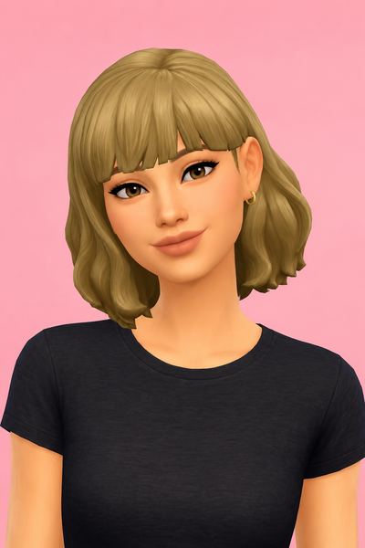 sehana hair; custom content (CC) for Sims 4 by marso