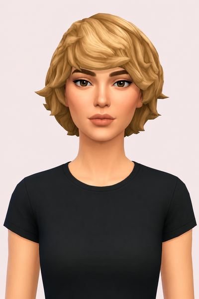 miguel hair; custom content (CC) for Sims 4 by marso