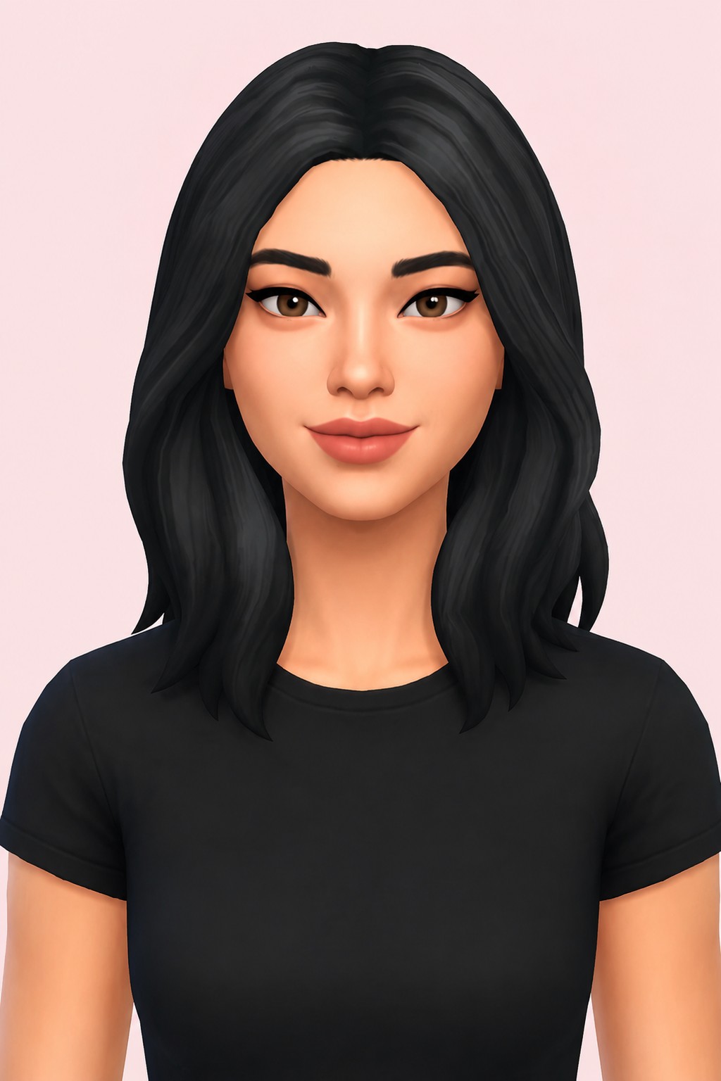 yelo hair; custom content (CC) for Sims 4 by marso