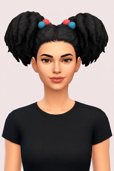 habagat hair; custom content (CC) for Sims 4 by marso