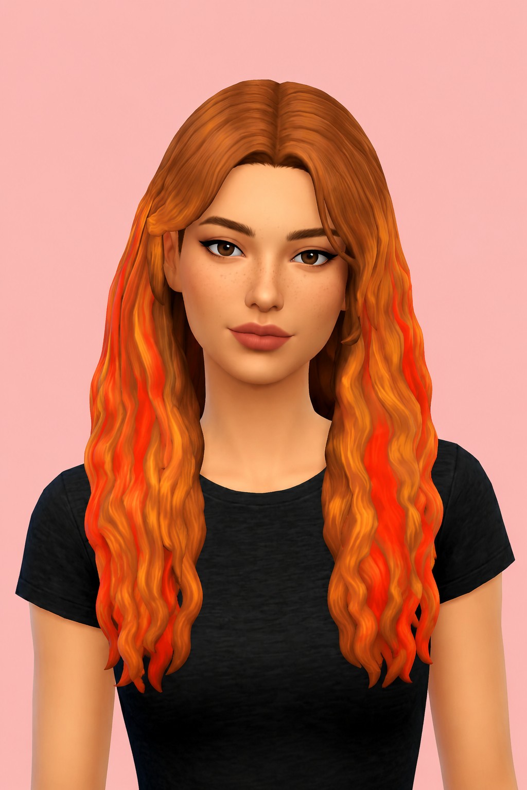 diwa hair; custom content (CC) for Sims 4 by marso