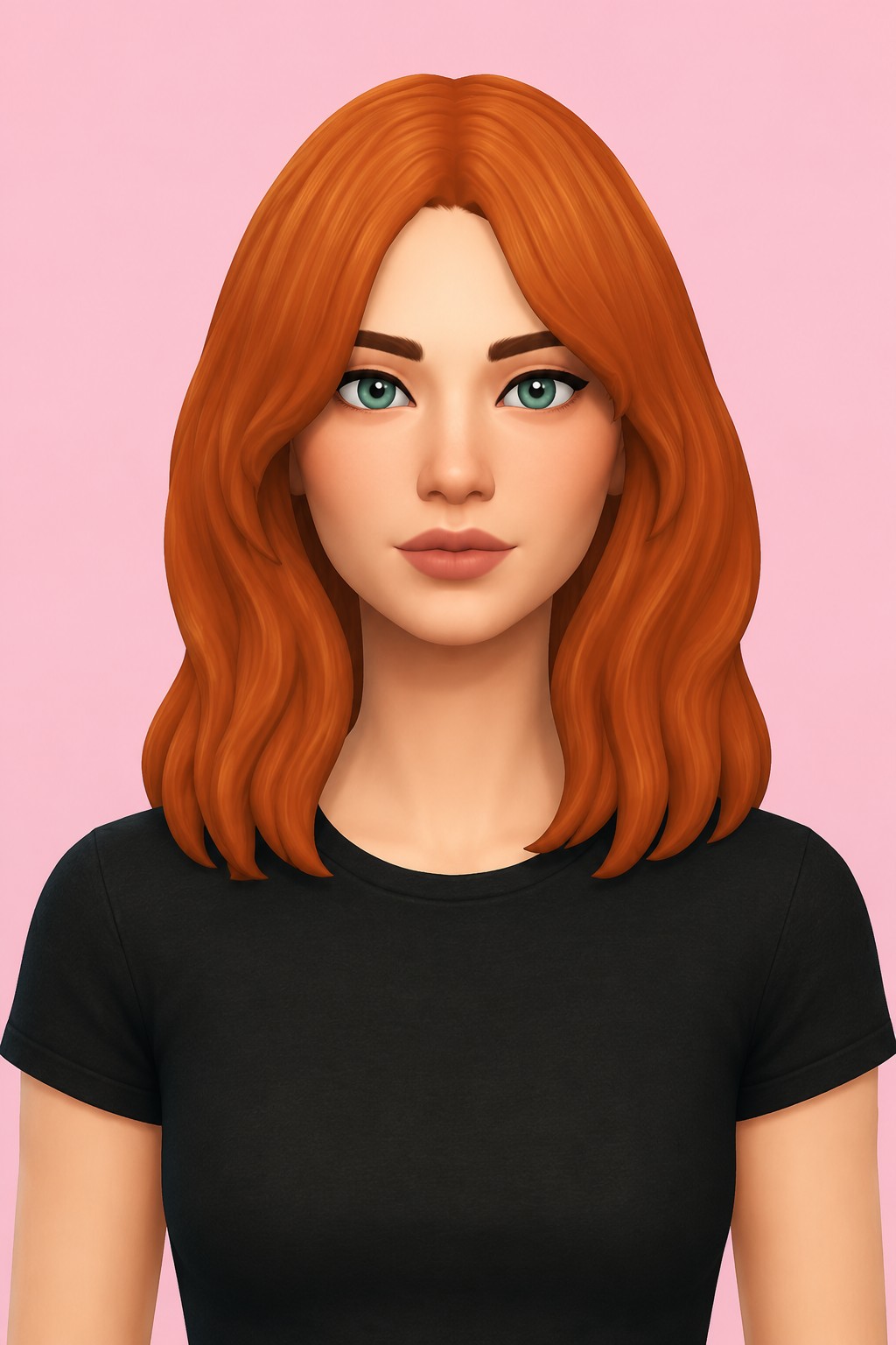 sonia hair; custom content (CC) for Sims 4 by marso