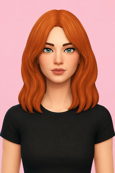 sonia hair; custom content (CC) for Sims 4 by marso