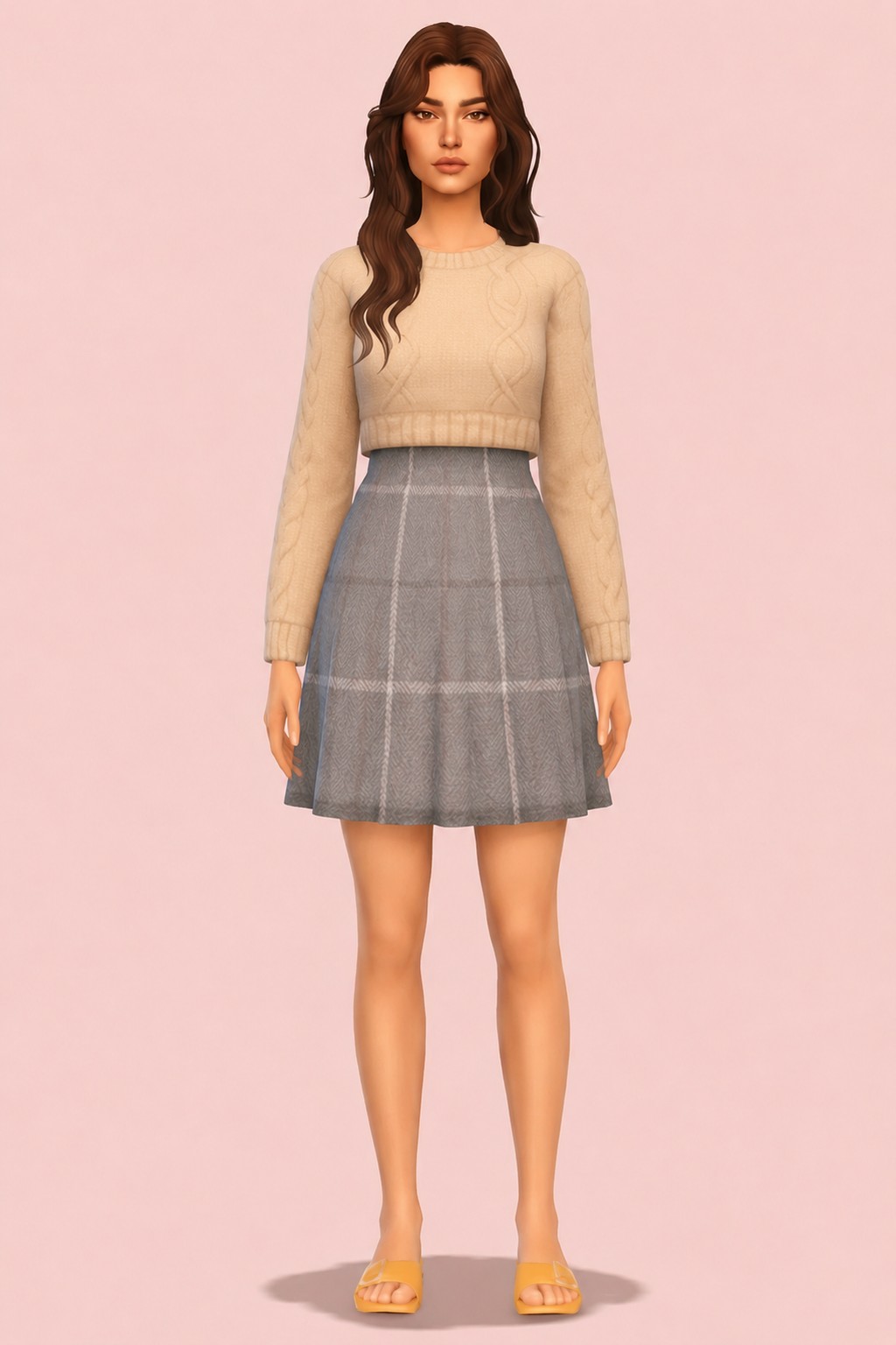 agos dress; custom content (CC) for Sims 4 by marso