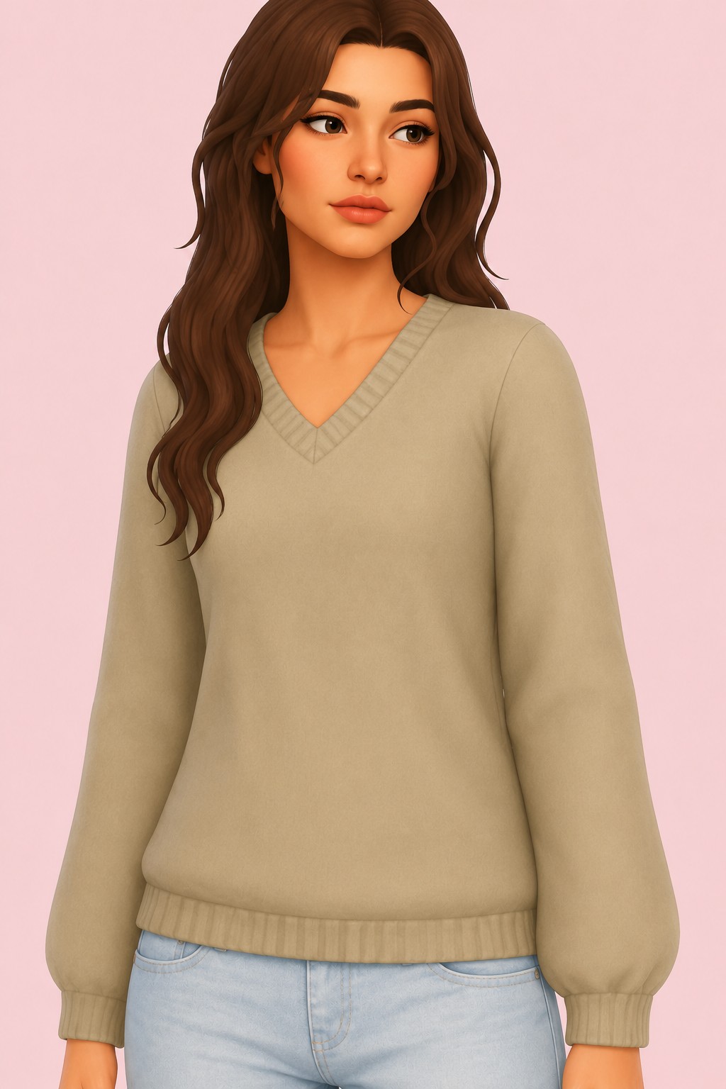 ukay sweater; custom content (CC) for Sims 4 by marso